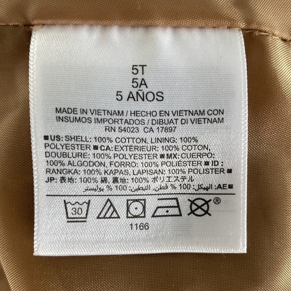 Old Navy girls trenchcoat size 5T - Picture 6 of 6